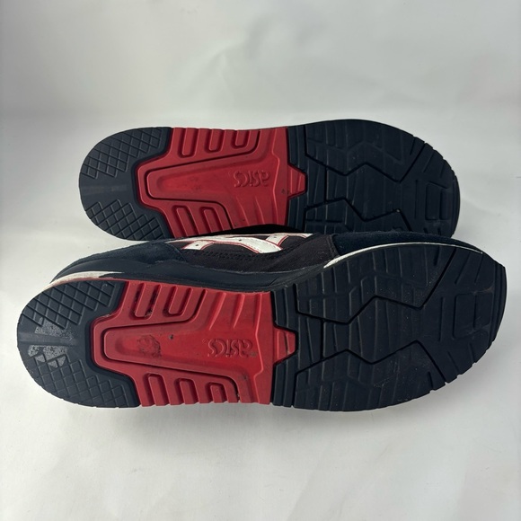 ASICS Gel Lyte III Bandana Black Red Shoes Mens Size 12.5 Sneakers H424N - Picture 6 of 8